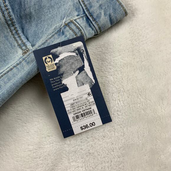 NWT Universal Thread Denim Maxi Skirt sz 6 Light Wash 28" Waist Front Slit Jean - Picture 6 of 11